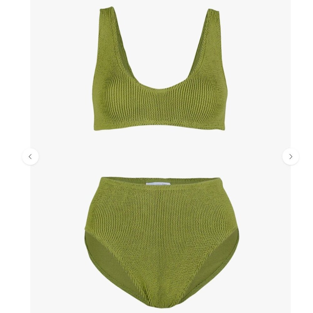 Youswim High Waist Two-Piece Bathing Suit in Fern